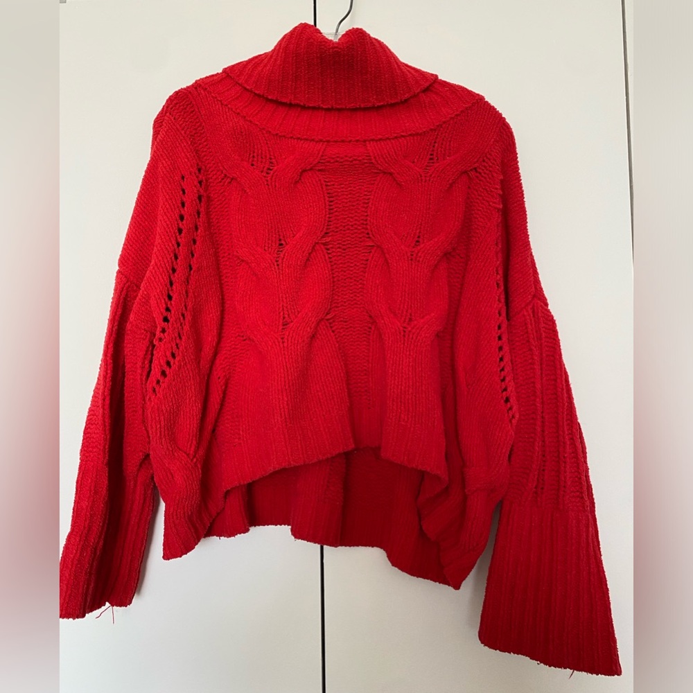 Red Turtleneck Sweater